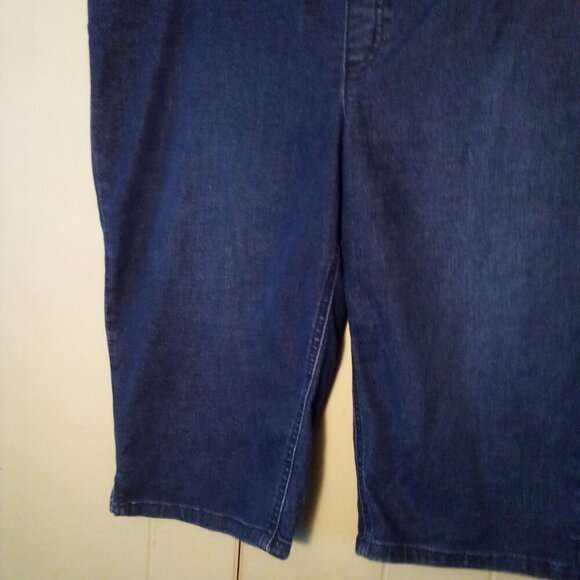 Chico's Perfect Stretch Soft Jegging Pedal Pusher Women 2.5 14 L Capri Blue - Picture 5 of 13